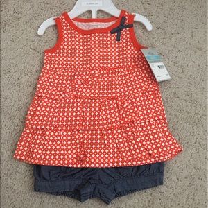 NEW Carter's Tank and Shorts Set Size: 6 months